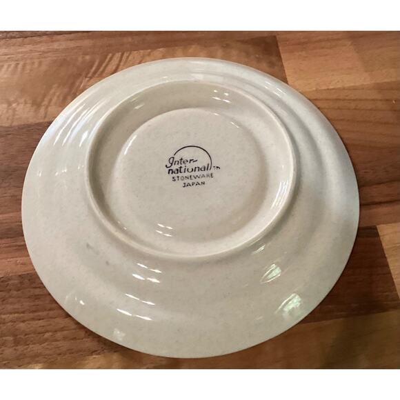 Heartland Tea Saucers International Stone Ware Farm Orchard Peach Lot of 4 Vtg - Picture 9 of 9